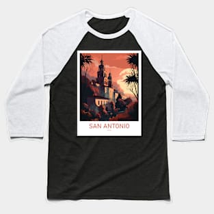 SAN ANTONIO Art Baseball T-Shirt